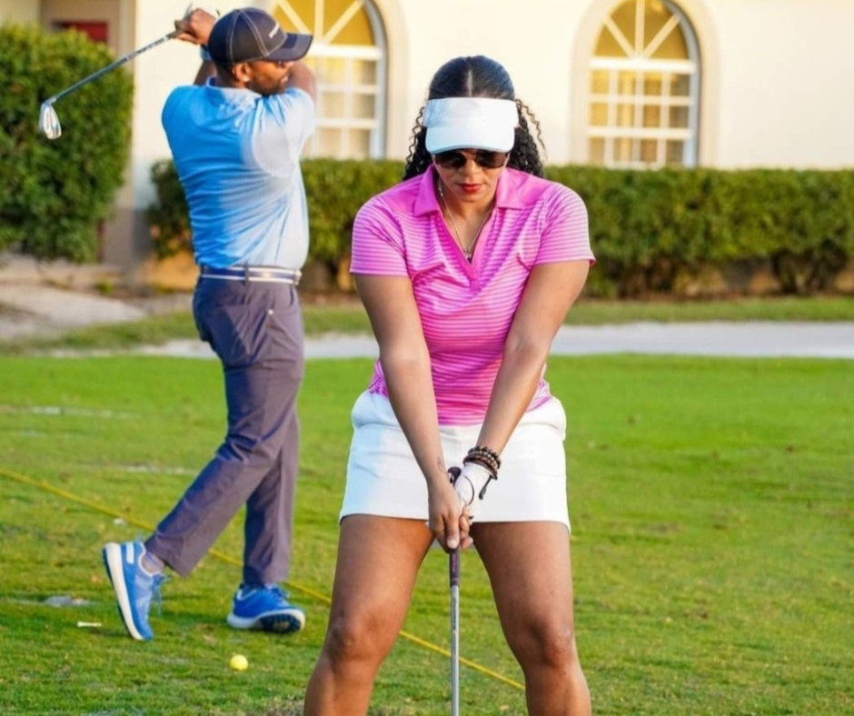 TMac and Benny golfing